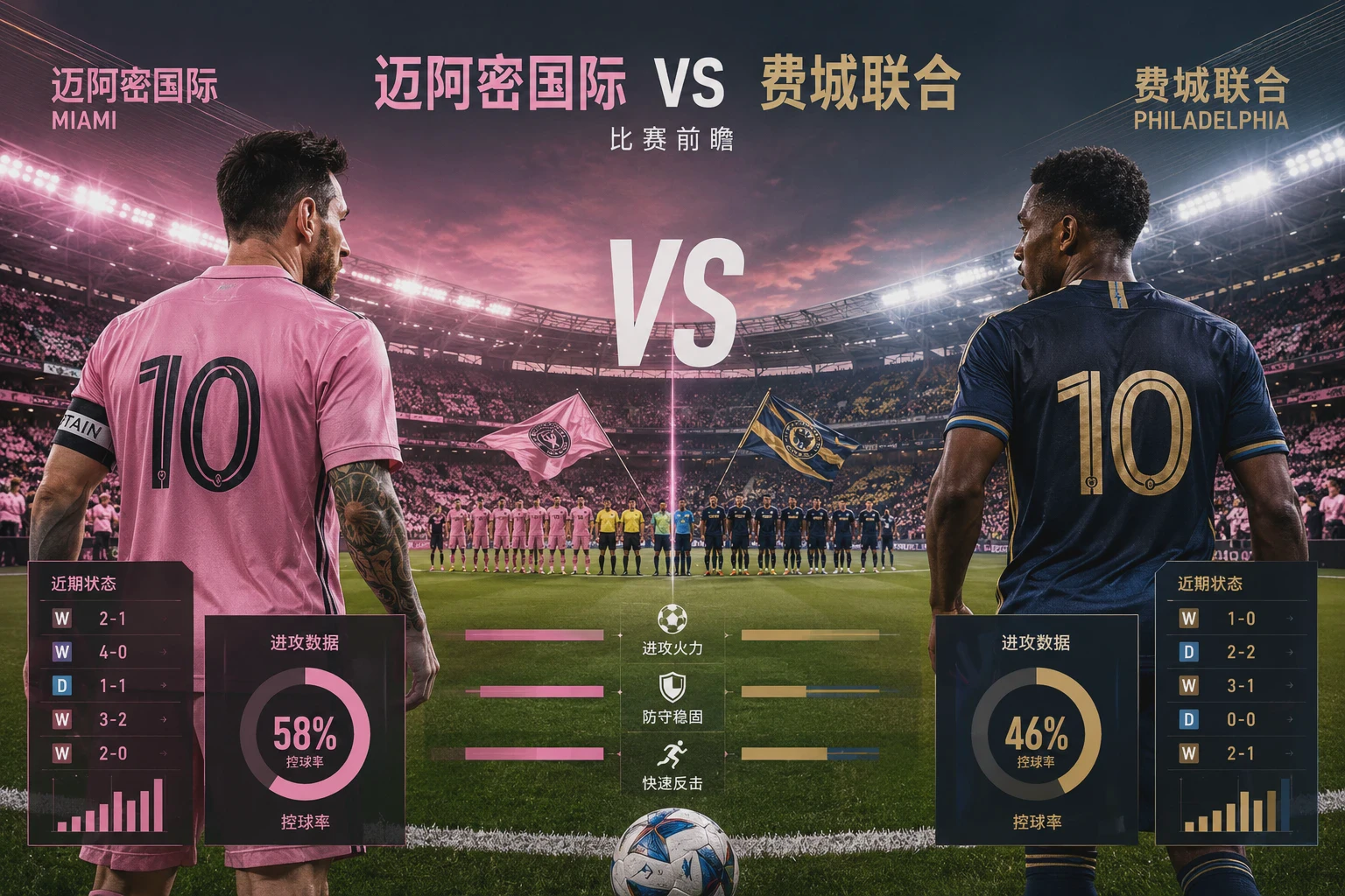迈阿密国际 vs 费城联合 赛前分析：美职联焦点对决前瞻配图