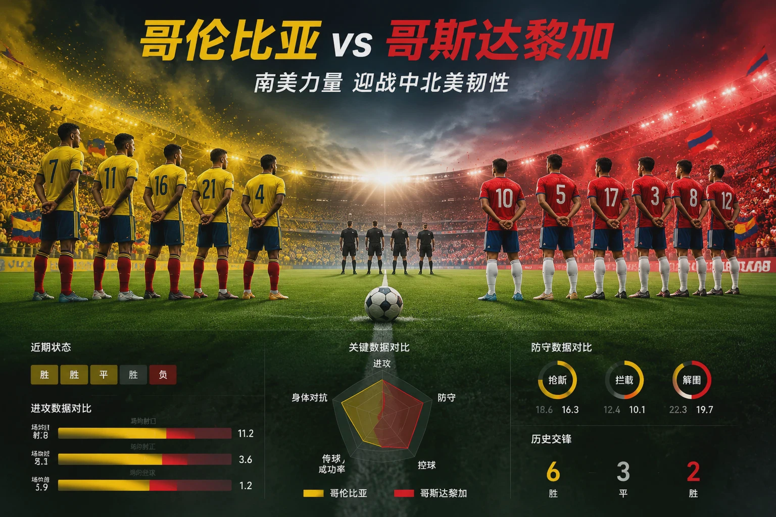 哥伦比亚 vs 哥斯达黎加 赛前分析配图
